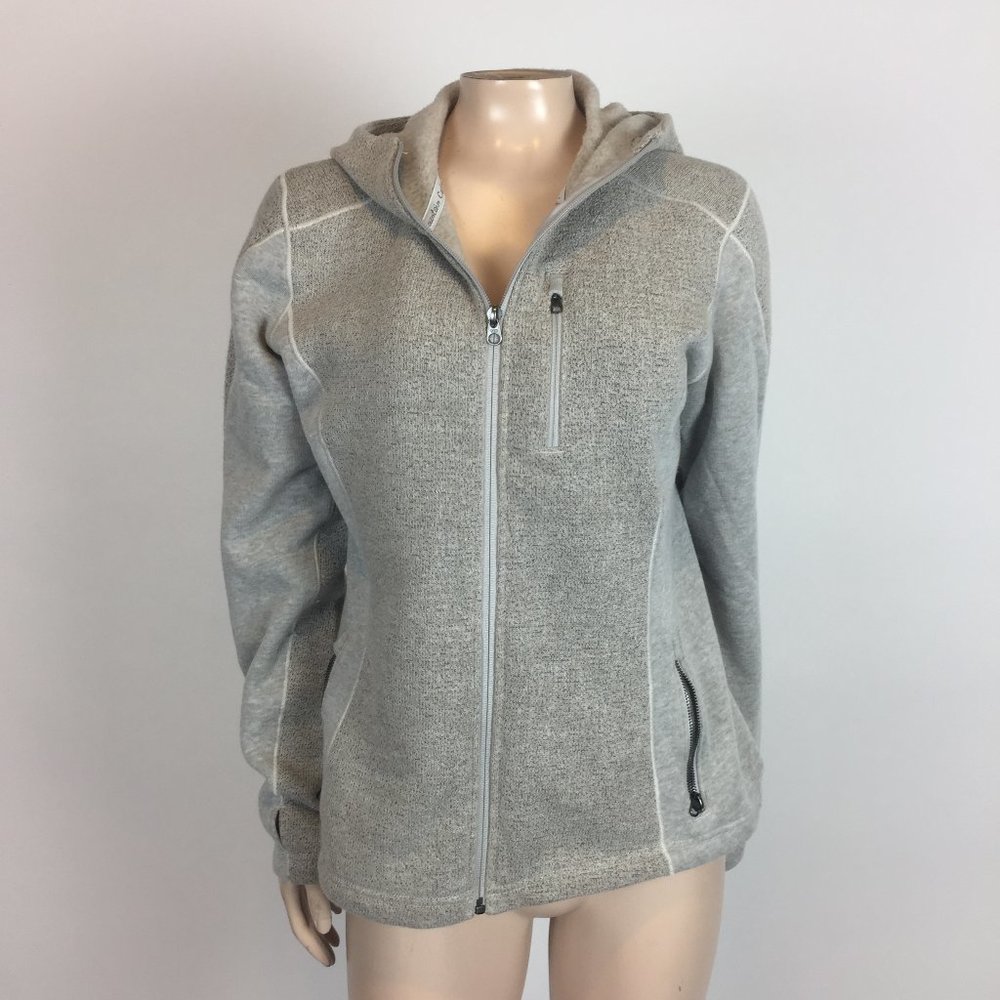 Kuhl Women's Knit Jacket M Fleece lined Hood NN9
